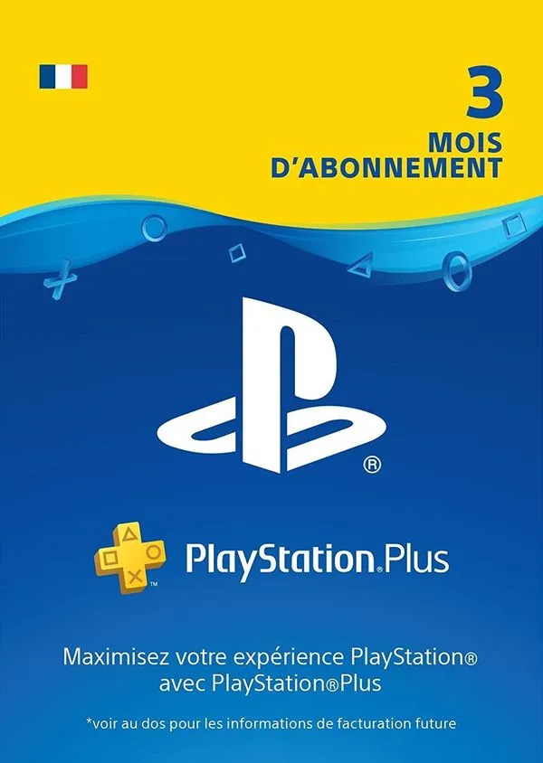 [70003] PlayStation Plus Card 90 Days (FR) PSN Key FRANCE