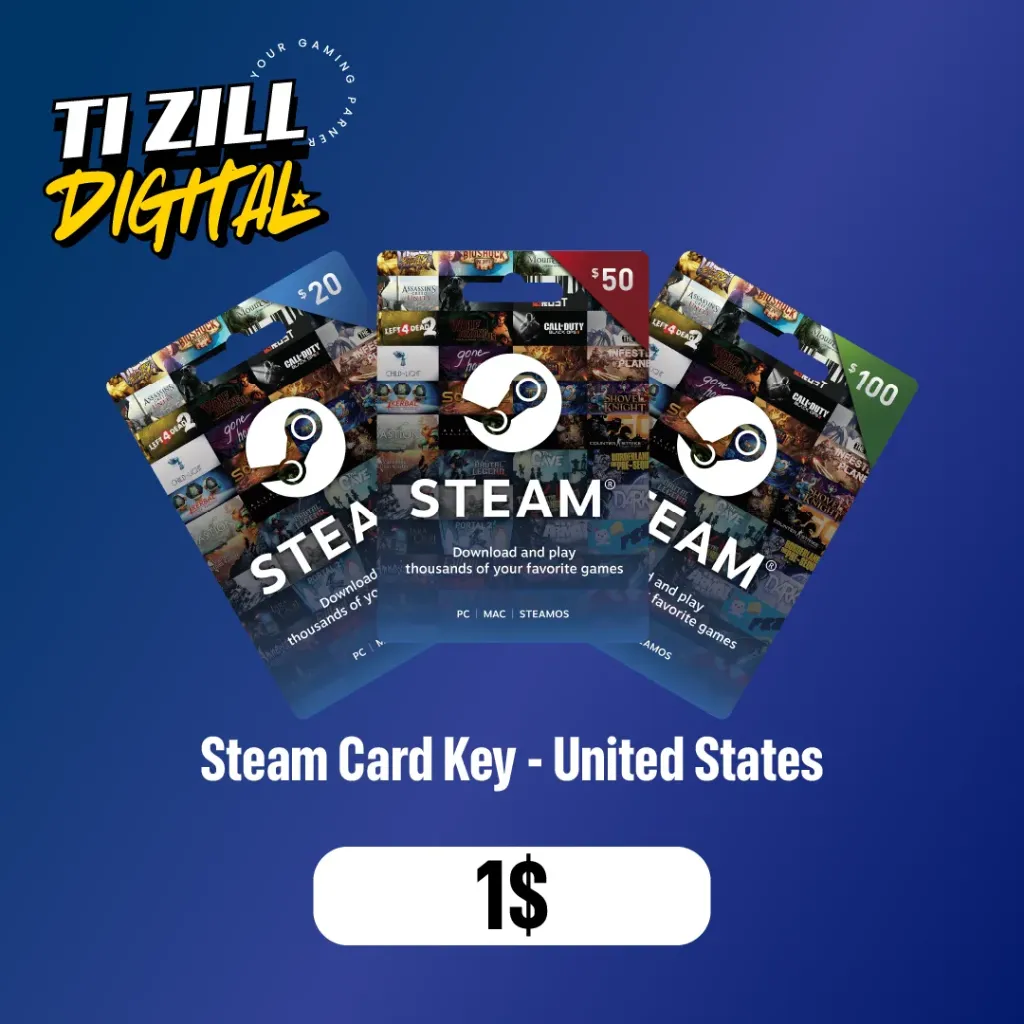 [STEAM-USD-1] Steam Wallet Gift Card 1 USD Steam Key UNITED STATES