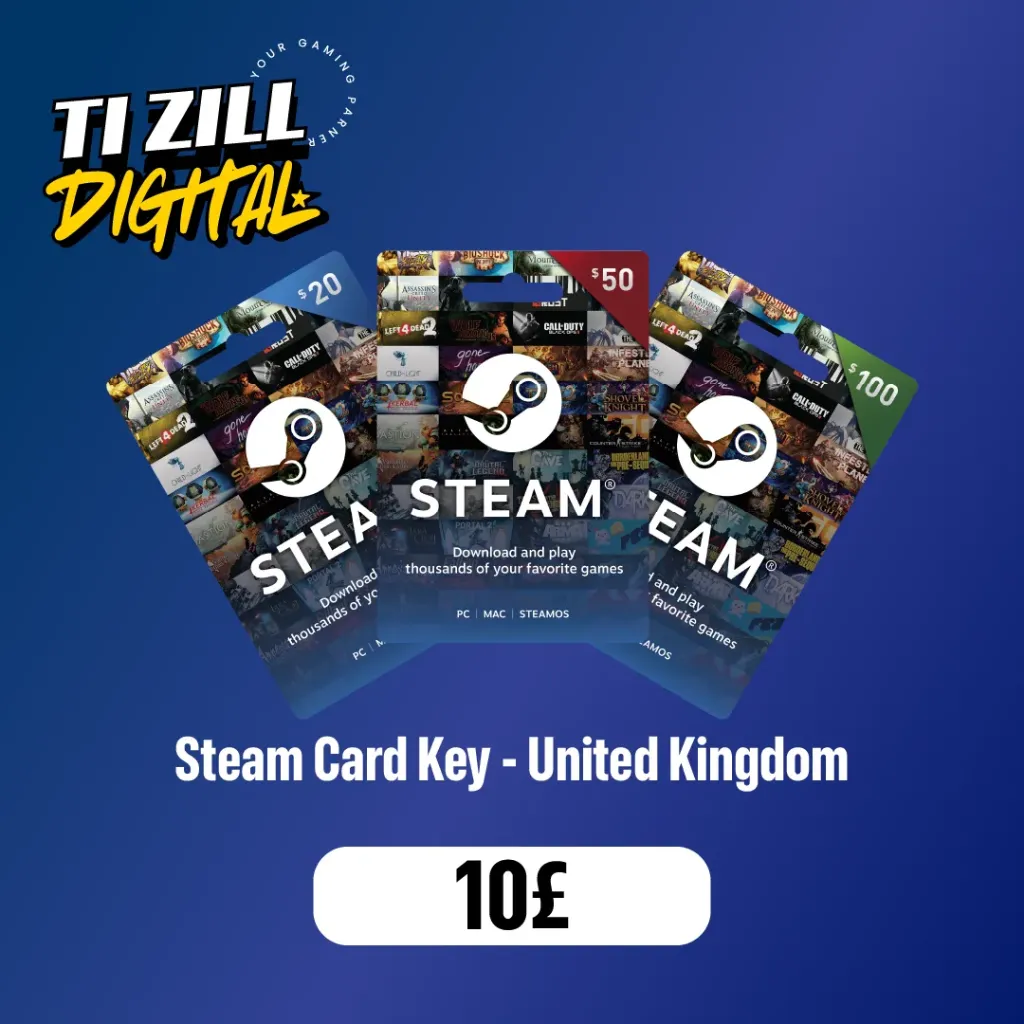 Steam Wallet Gift Card 10 GBP Steam Key UNITED KINGDOM