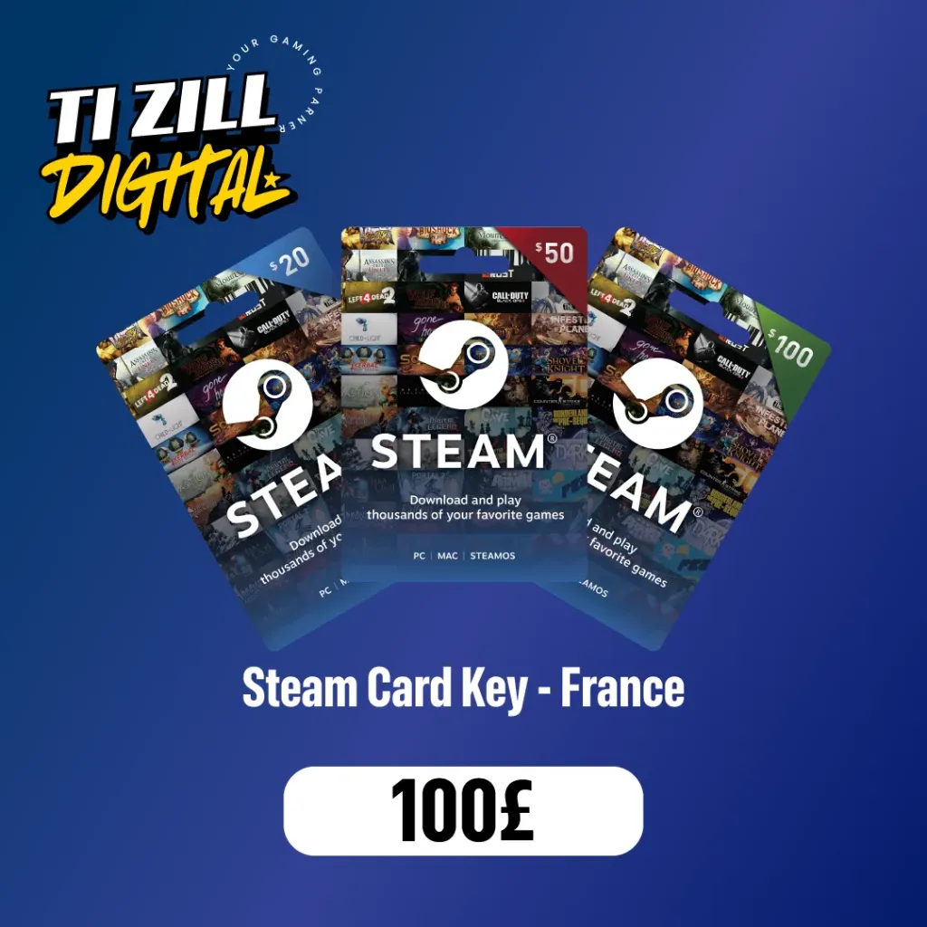 [STEAM-UK-100] Steam Wallet Gift Card 100 GBP Steam Key UNITED KINGDOM